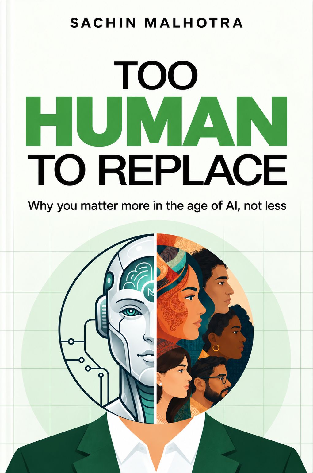 Cover of Too Human to Replace by Sachin Malhotra